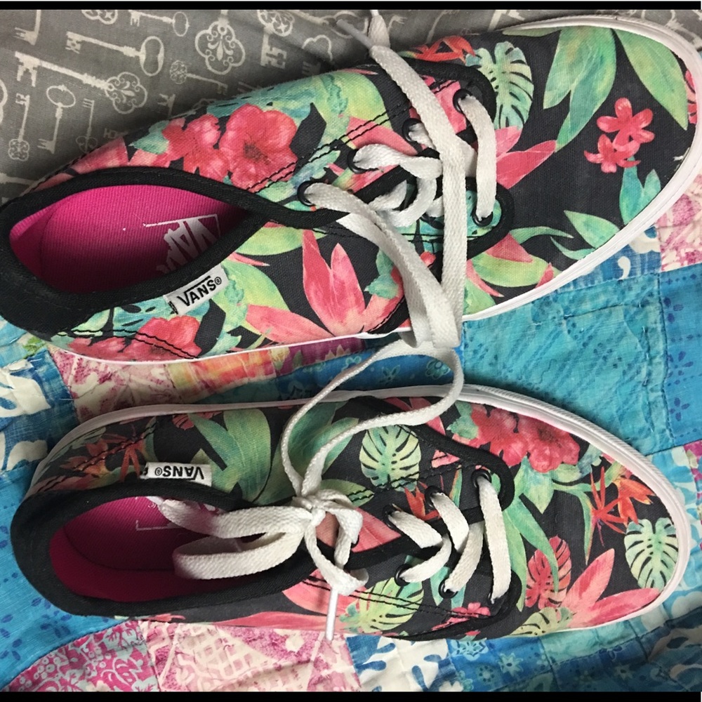 Floral vans
